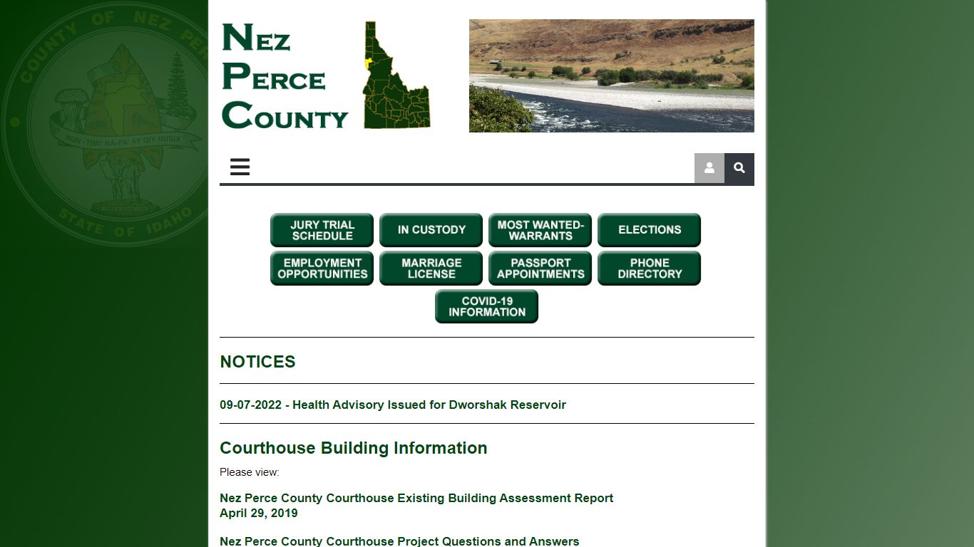 Nez Perce County Home Page