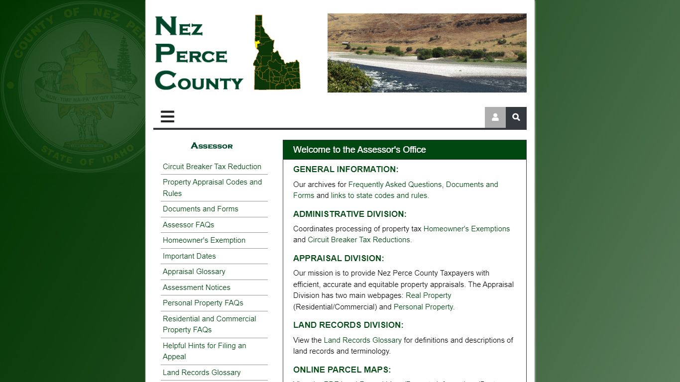 Assessor, Nez Perce County, Idaho